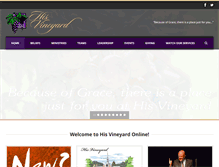 Tablet Screenshot of hisvineyard.com